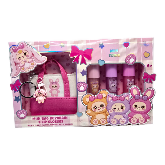 Set lip gloss con charm de Bolsita Maquillaje Make up