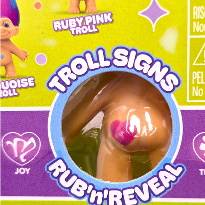 Good Luck Trolls Rub 'N Reveal SAFIRO ROSA (Pink Sapphire)