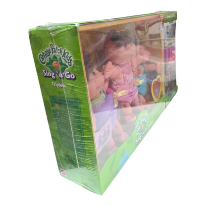 Cabbage Patch Vintage Sing-n-go Triplets Trillizos con película VHS  Edición especial