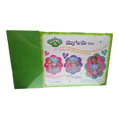 Cabbage Patch Vintage Sing-n-go Triplets Trillizos con película VHS  Edición especial