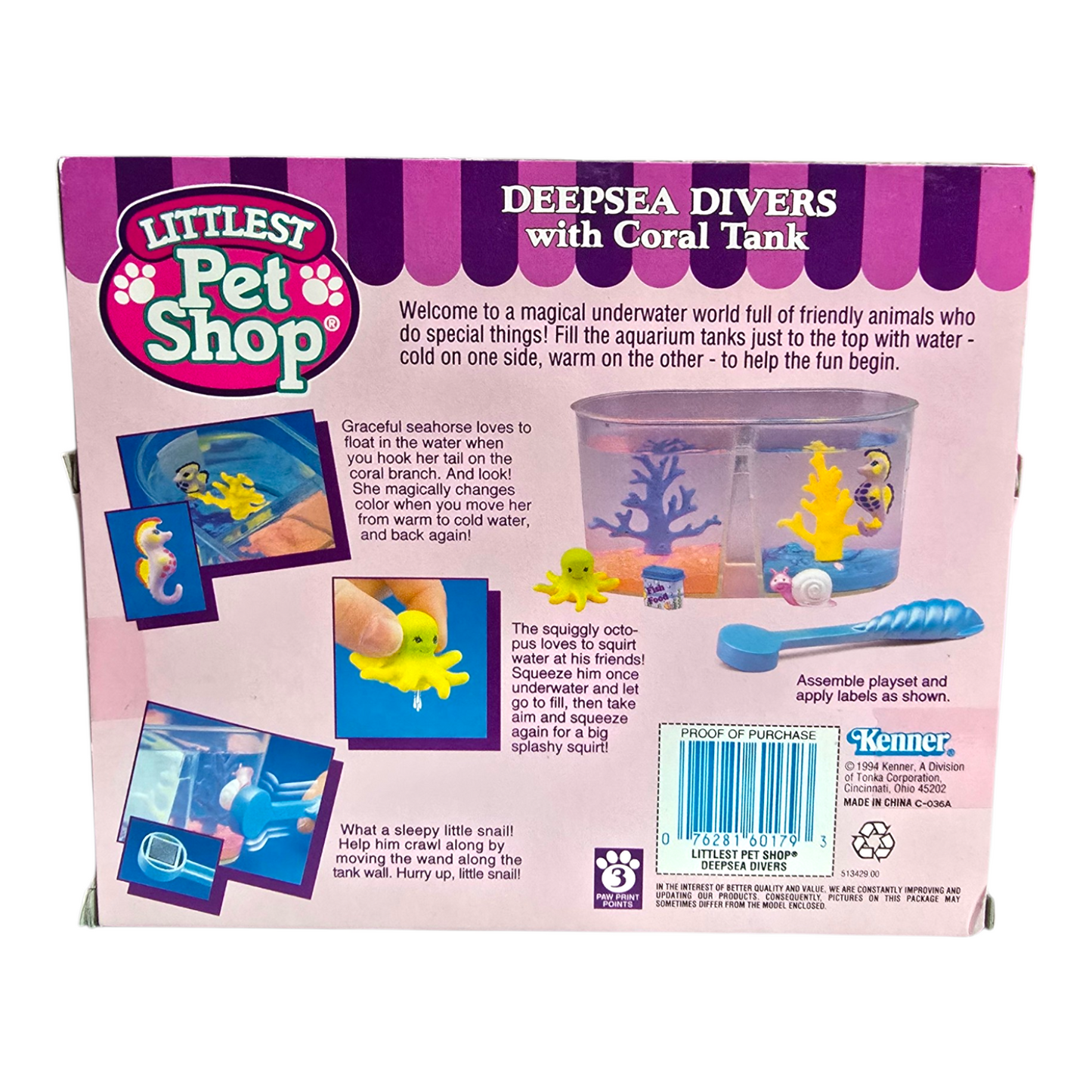 Littlest Pet shop Vintage Kenner año 1994 Deepsea Divers