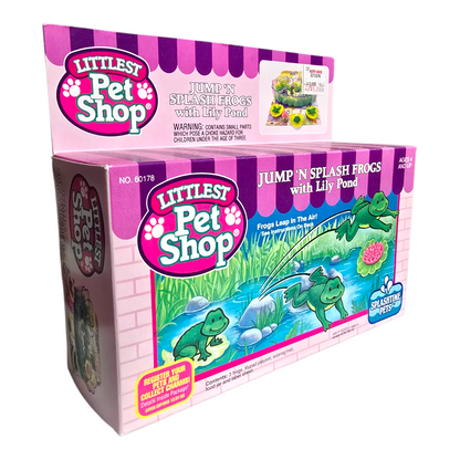 Littlest Pet shop Vintage Kenner año 1994 Jump n Splash Frogs