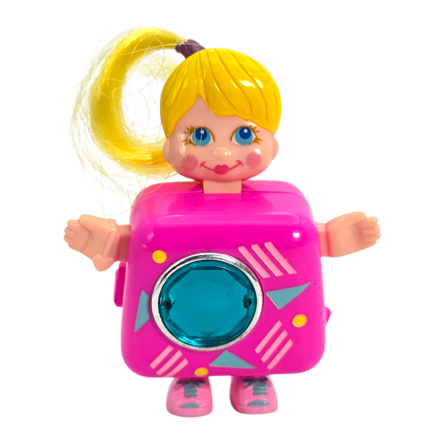Pre-loved 💕 Sweet Secrets Vintage Galoob Bisagra rota carreola (Segunda mano, no nuevo) #21 Rubia neon