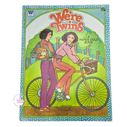 Libro de muñecas de Papel Vintage We're Twins