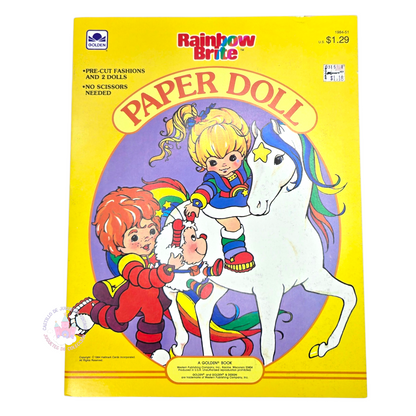 Libro de muñecas de Papel Vintage Rainbow Brite