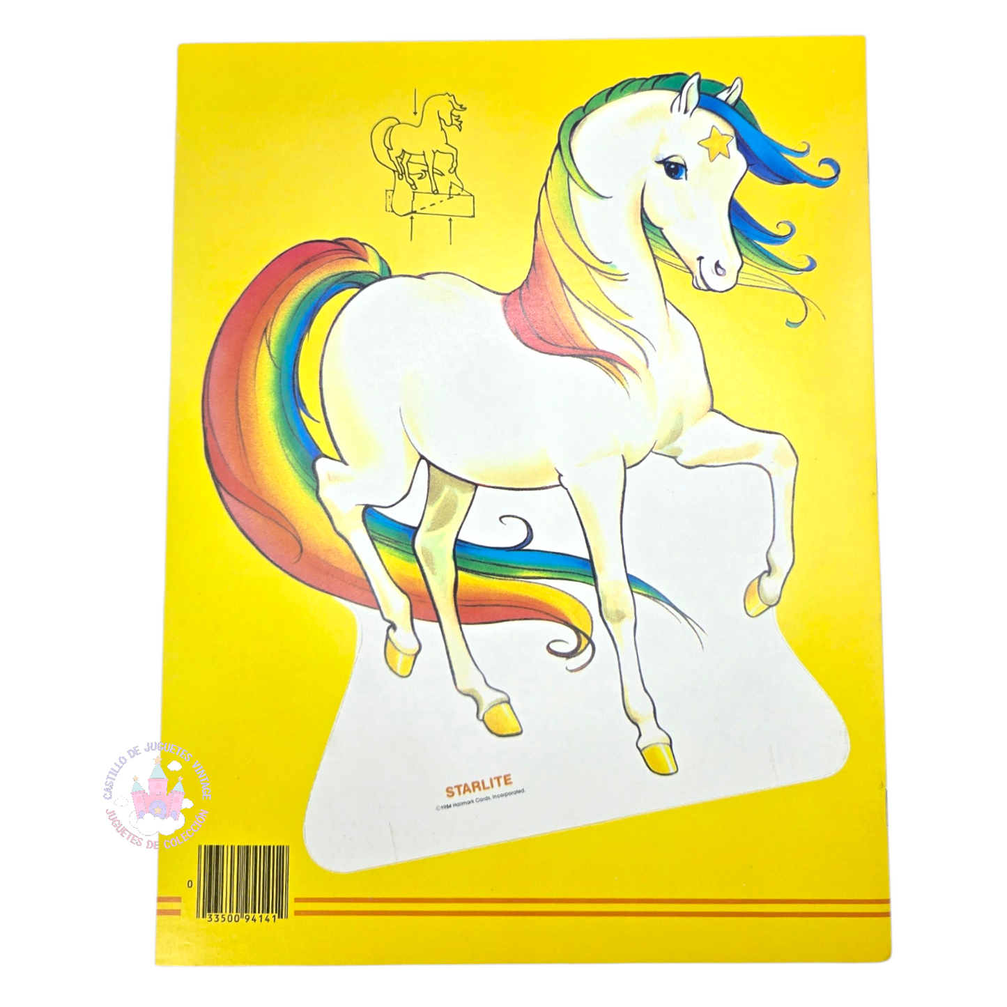 Libro de muñecas de Papel Vintage Rainbow Brite