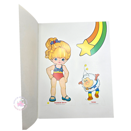 Libro de muñecas de Papel Vintage Rainbow Brite