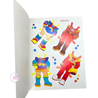 Libro de muñecas de Papel Vintage Rainbow Brite
