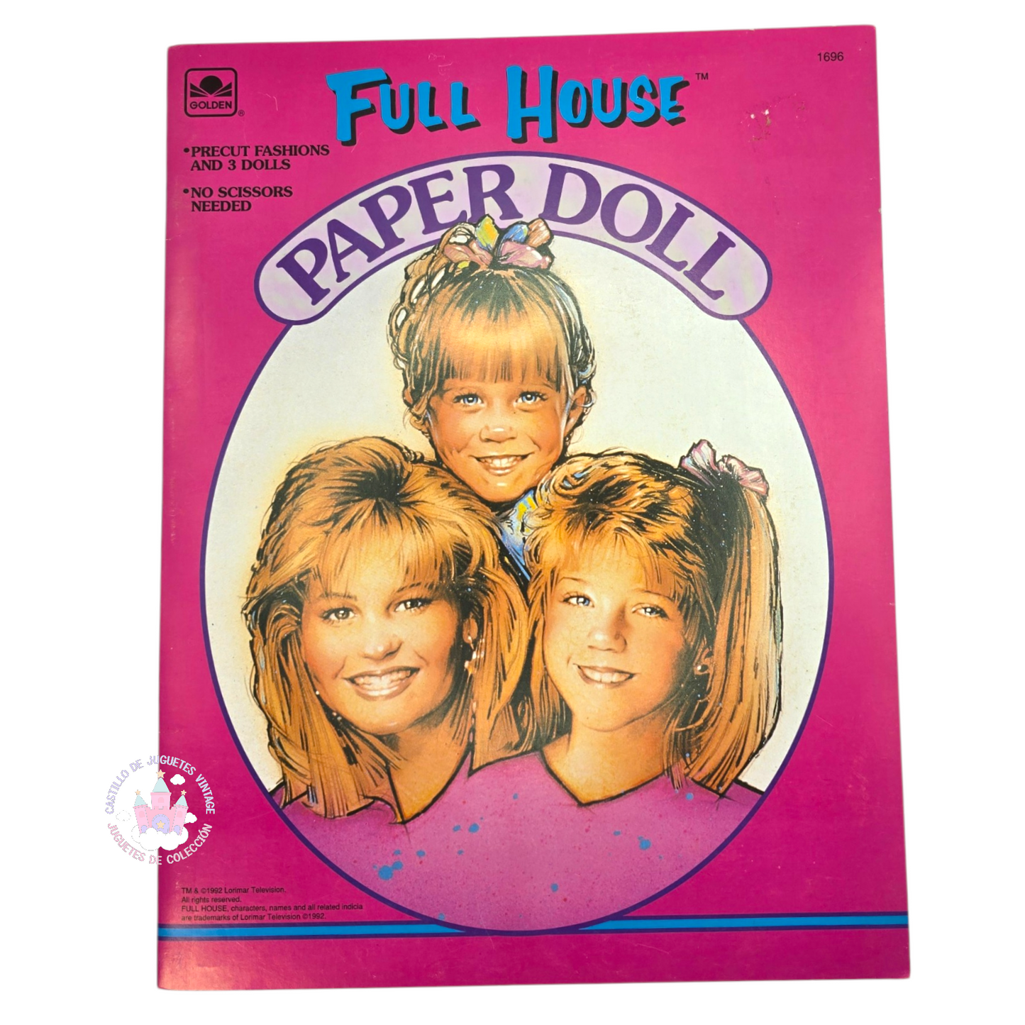 Libro de muñecas de Papel Vintage Full House