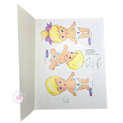Libro de muñecas de Papel Vintage Quints Tyco