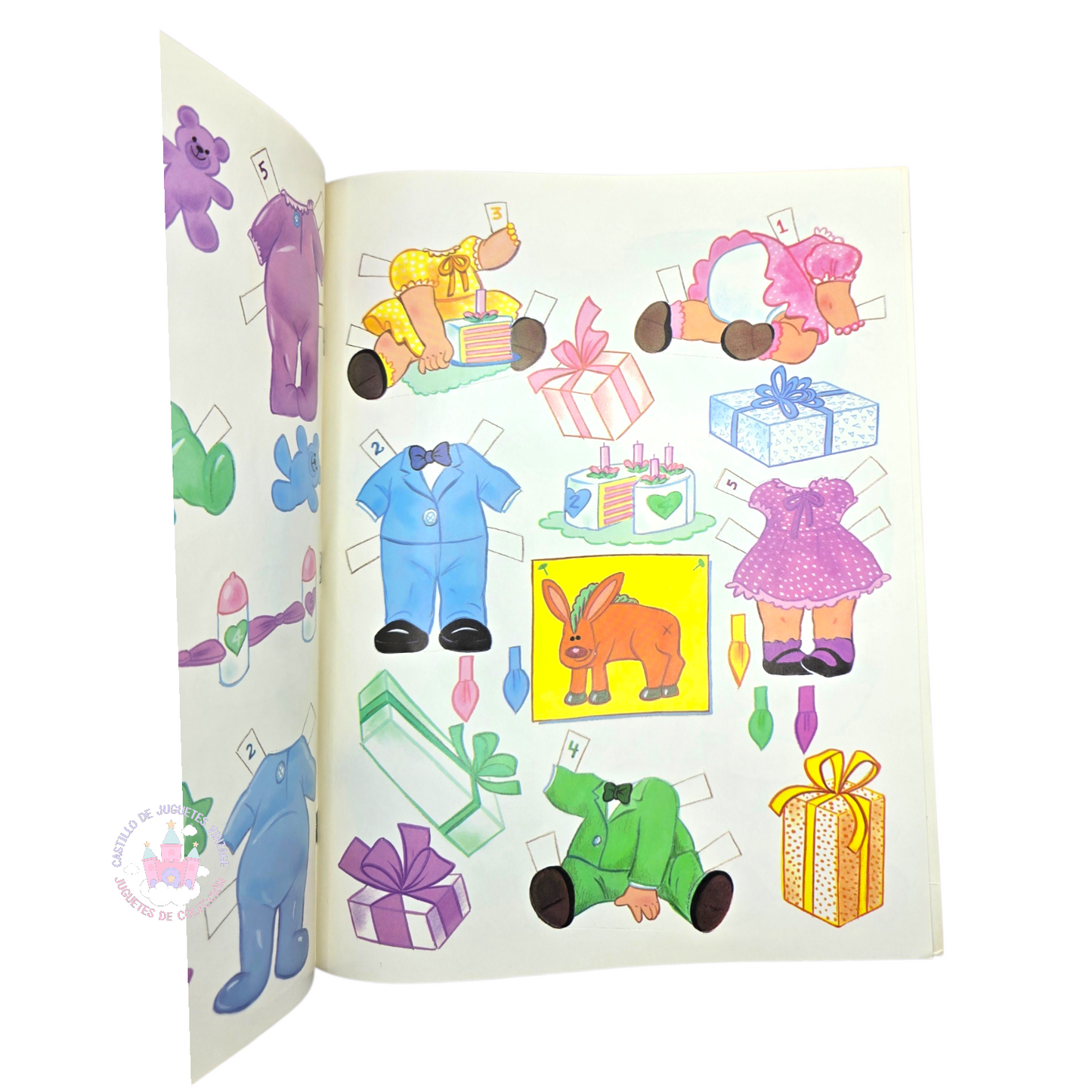 Libro de muñecas de Papel Vintage Quints Tyco