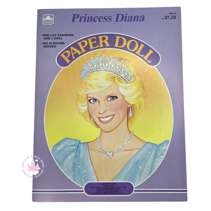 Libro de muñecas de Papel Vintage Lady Diana