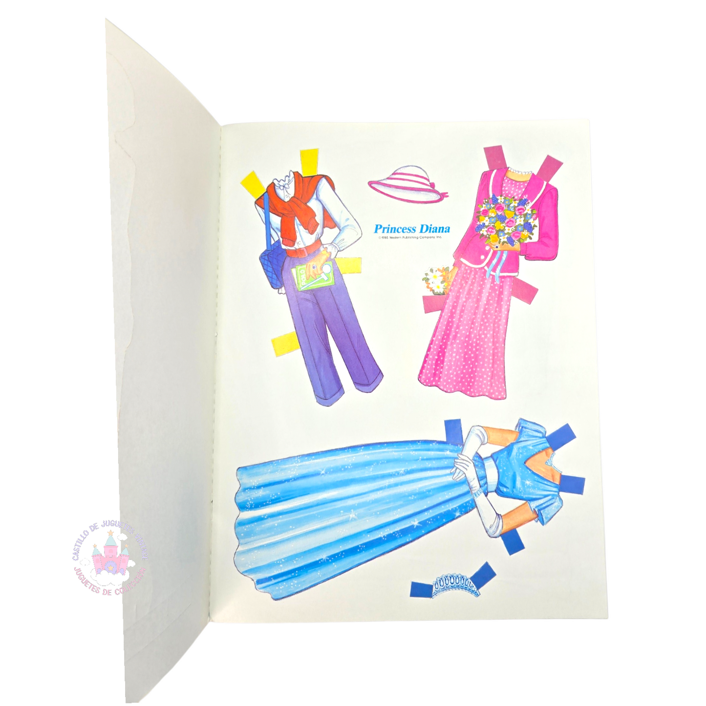 Libro de muñecas de Papel Vintage Lady Diana