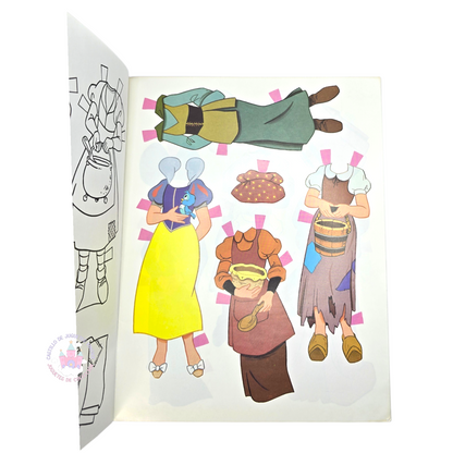 Libro de muñecas de Papel Vintage Blanca Nieves Snow White