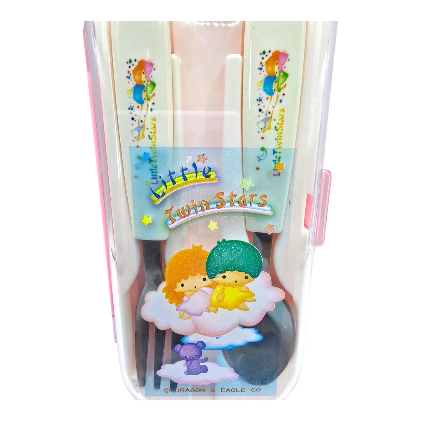 Set de cubiertos con Estuche Little Twin Stars Genéricos Japoneses Año 1998