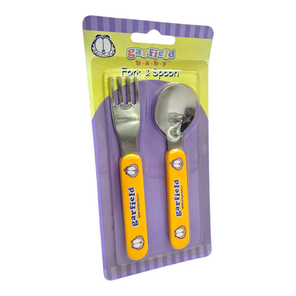 Set de cubiertos Vintage Baby Garfield amarillo