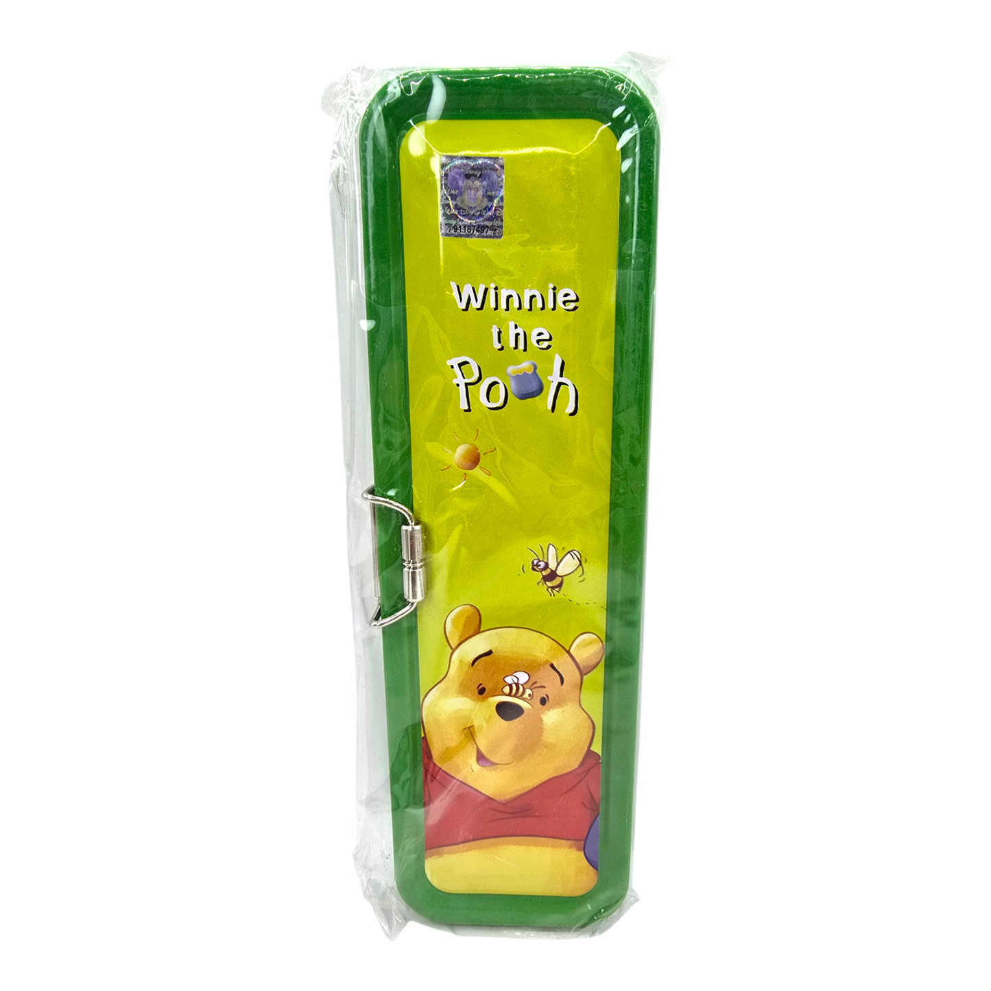 Estuche de latón con Charola interna vintage Pooh verde