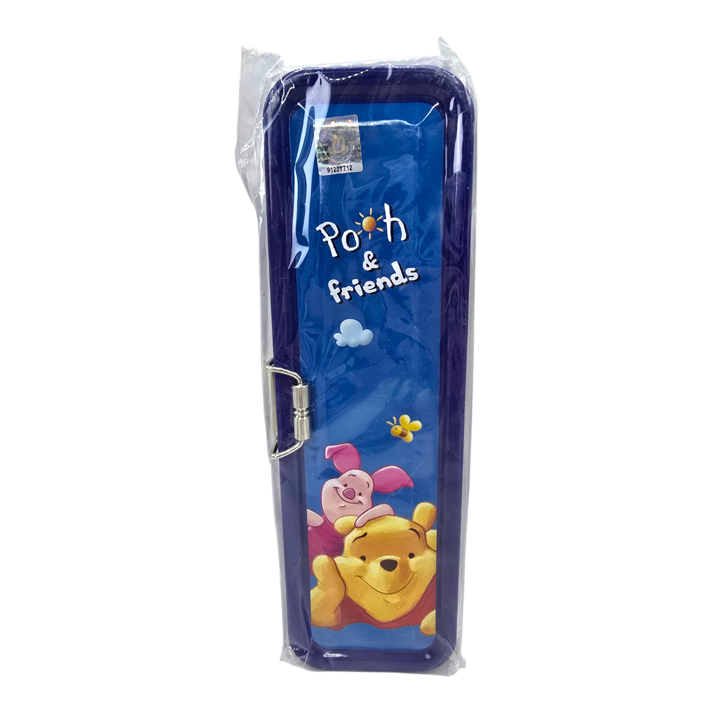 Estuche de latón con Charola interna vintage Pooh azul