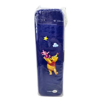 Estuche de latón con Charola interna vintage Pooh azul