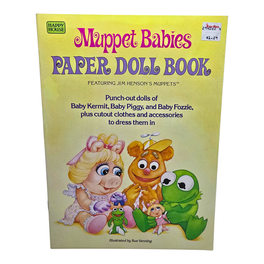 Libro de muñecas de Papel Vintage Muppets Babies Año 1984