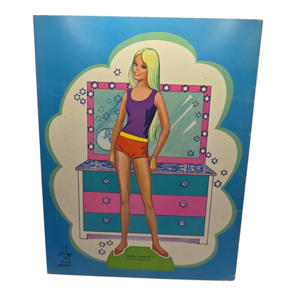 Libro de muñecas de Papel Vintage Francie Malibu Mattel año 1973