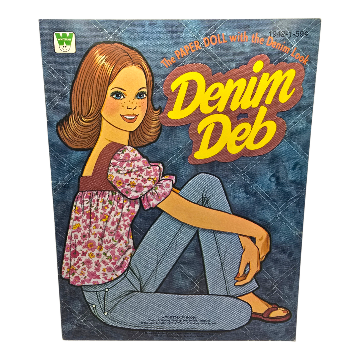 Libro de muñecas de Papel Vintage Denim Deb Año 1977