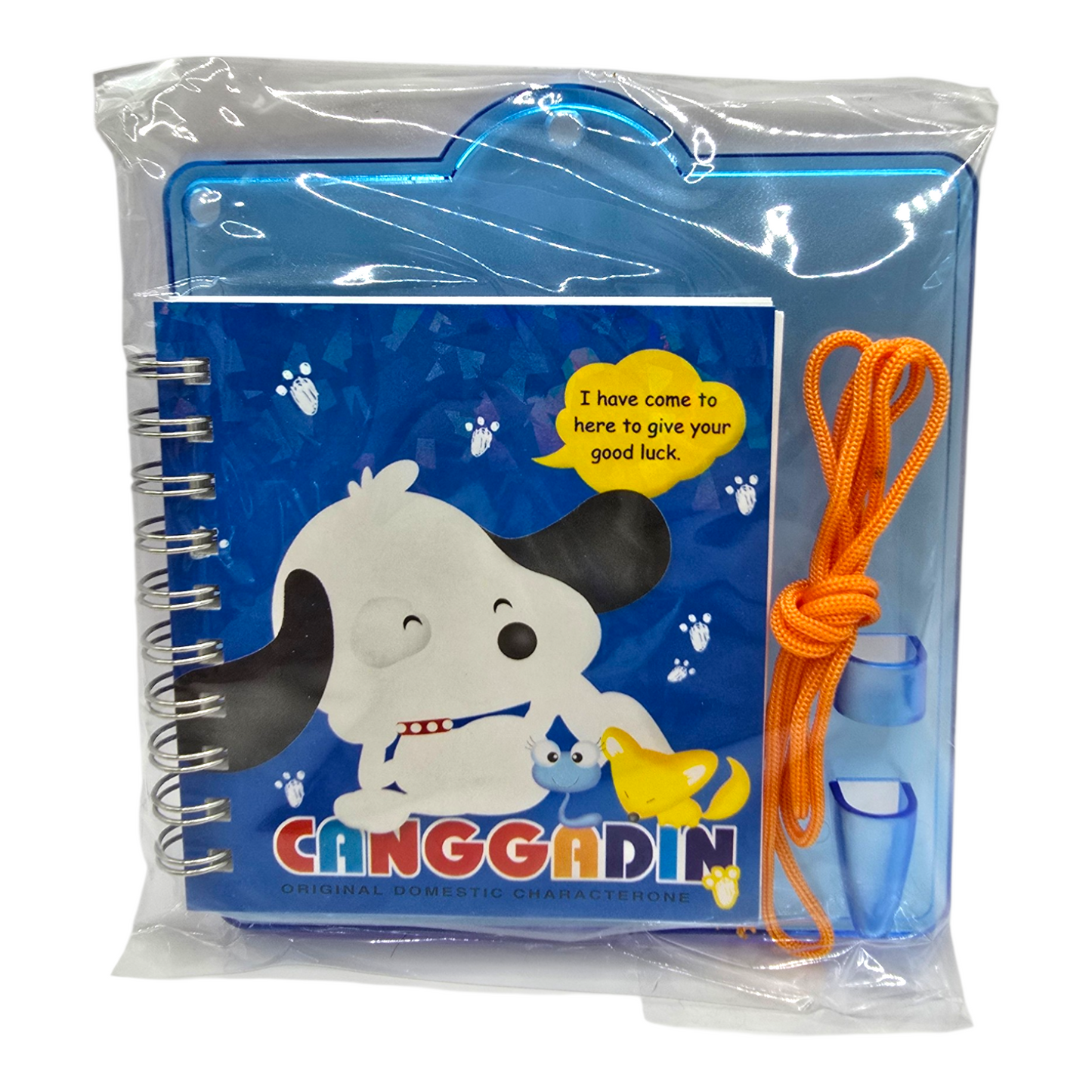 Memo Pad Vintage Libretita con base de acrílico hecha en Korea MOOGEEGAE Fancy Genéricos Canggadin Azul