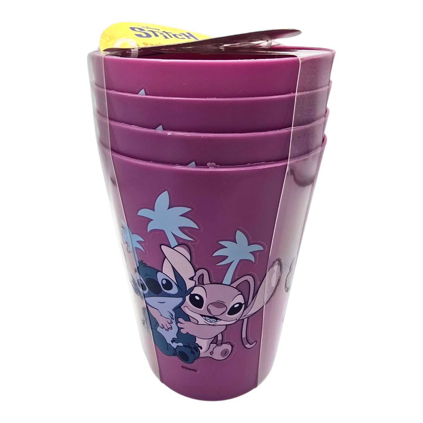 Set de Vasos Stitch de Plástico 473 ml