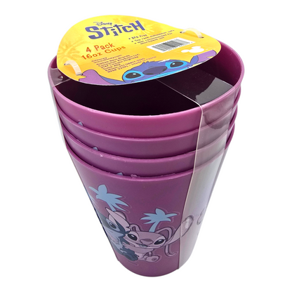 Set de Vasos Stitch de Plástico 473 ml