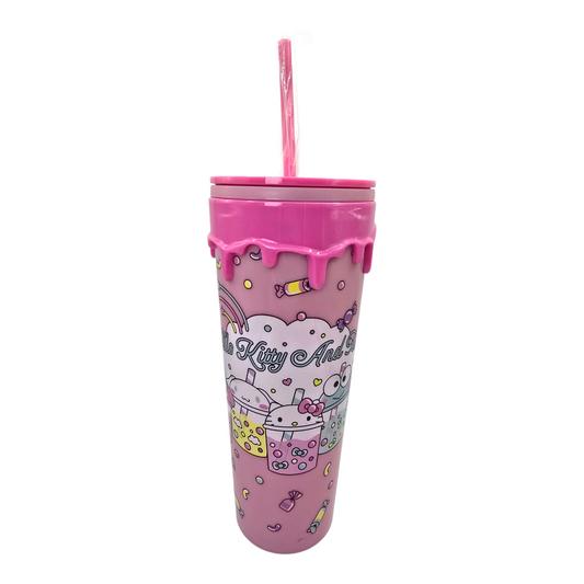 Vaso tumbler de Acrílico Hello Kitty Sanrio BioWorld 710 ml 24 oz
