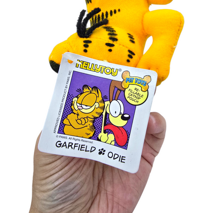 Peluche Vintage para gato Garfield con compartimento rellenable para premios O catnip (hierba) Año 2004