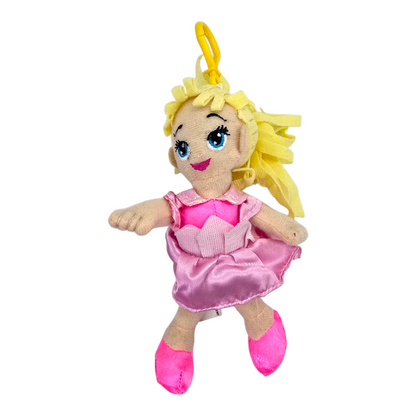 Llavero bag clip Vintage Fisher Price Princesas Disney año 2002 Aurora Sleeping Beauty La Bella Durmiente