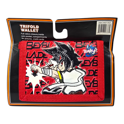 Bey Blade cartera vintage trifold rojo