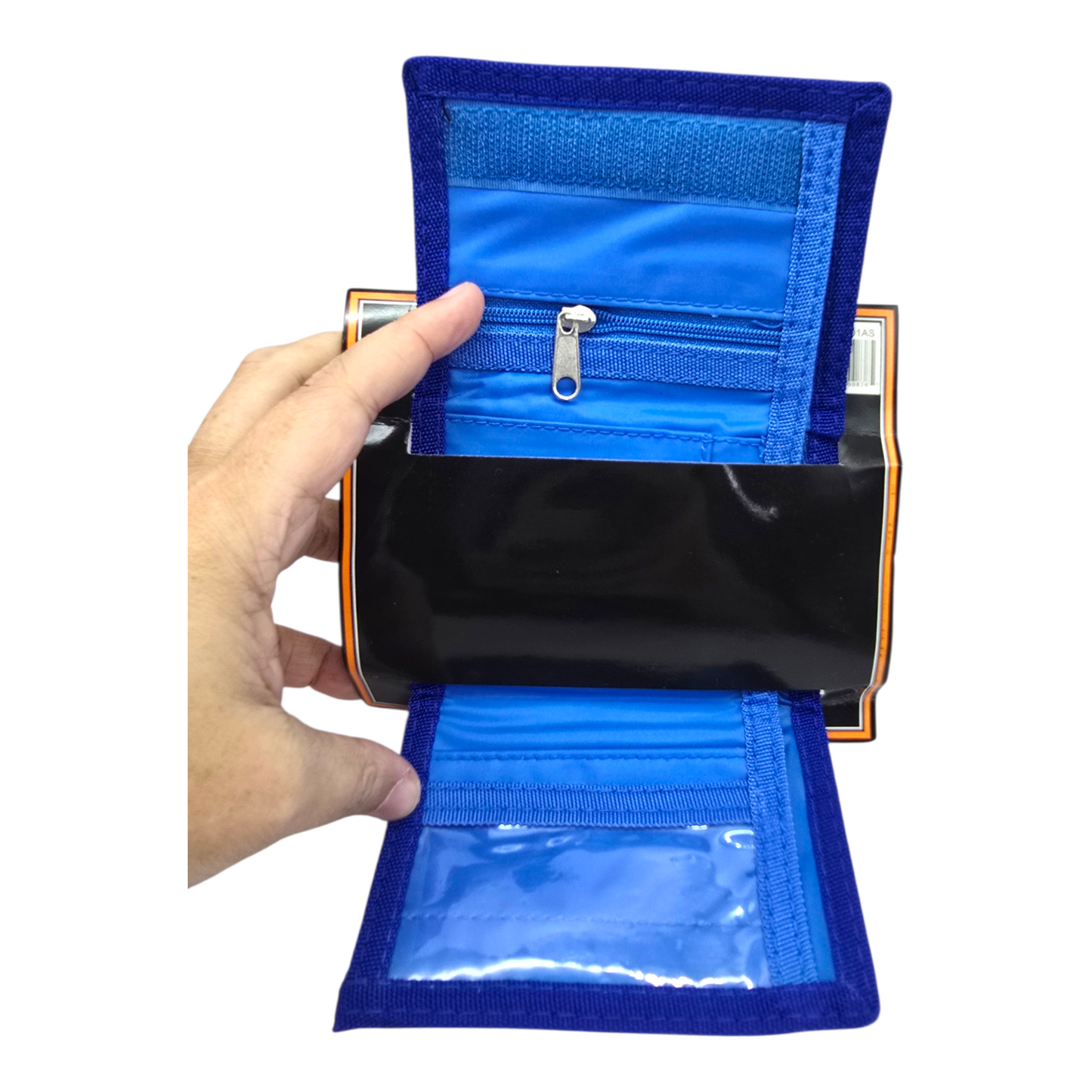 Bey Blade cartera vintage trifold azul