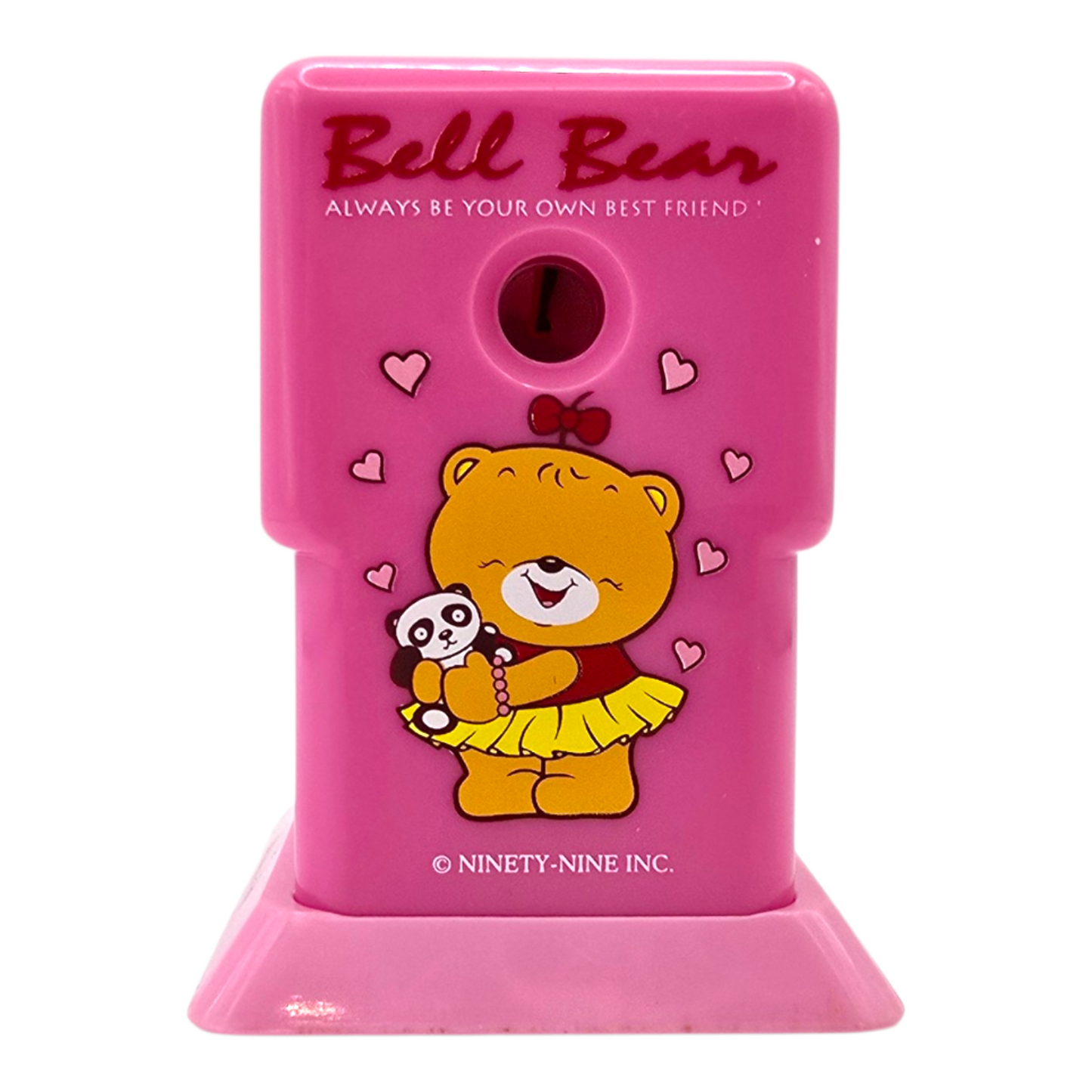 Bell Bear Ninety-nine Sacapuntas vintage Nuevo años 90s Rosa