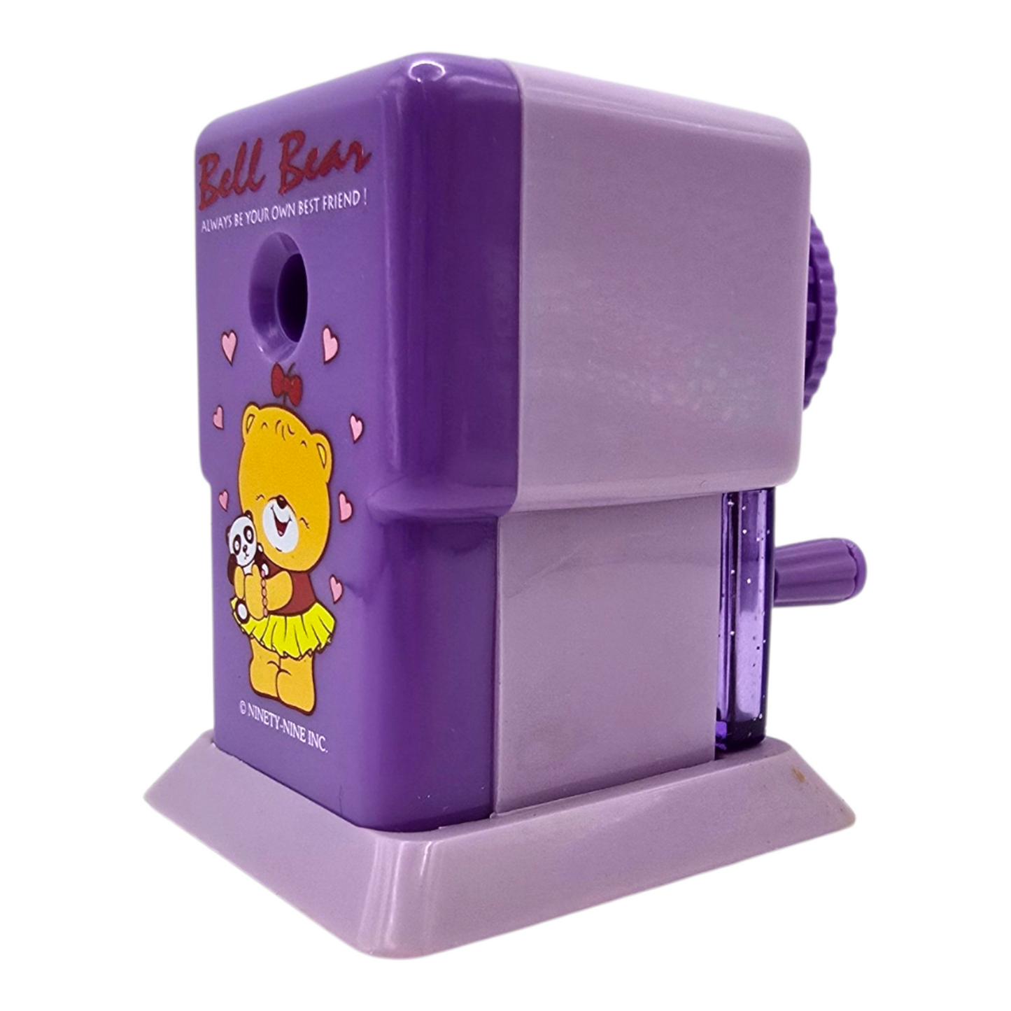 Bell Bear Ninety-nine Sacapuntas vintage Nuevo años 90s Morado
