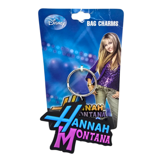 Llavero Bag charm Hannah Montana vintage tipo caucho