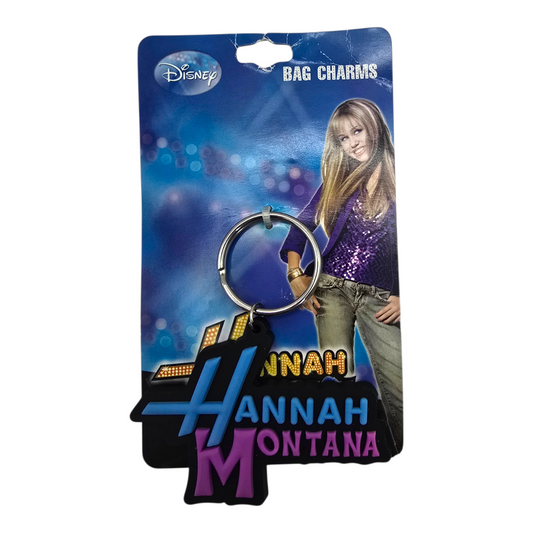 Llavero Bag charm Hannah Montana vintage tipo caucho