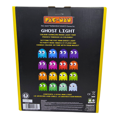 Pac-man lámpara de fantasma Paladone  19cm x 19cm aprox