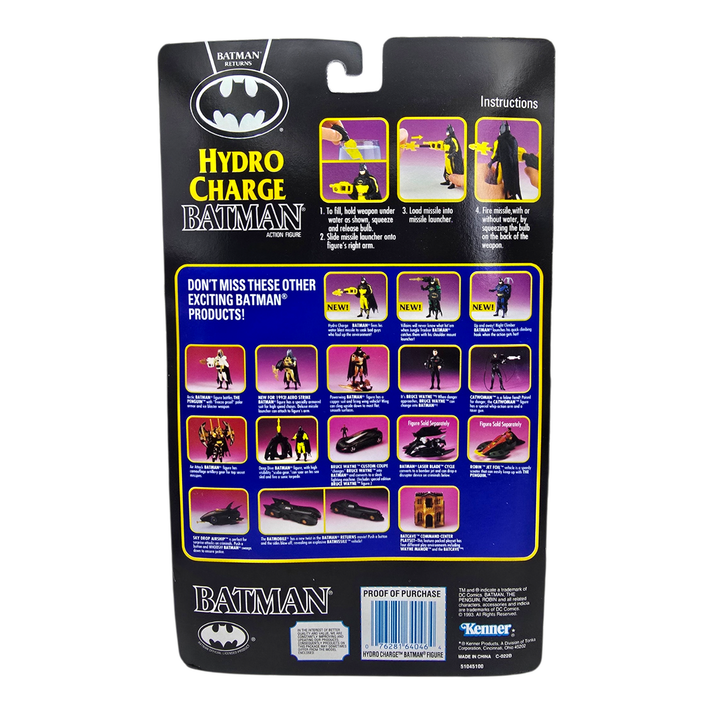 Batman vintage Kenner Hydro charge