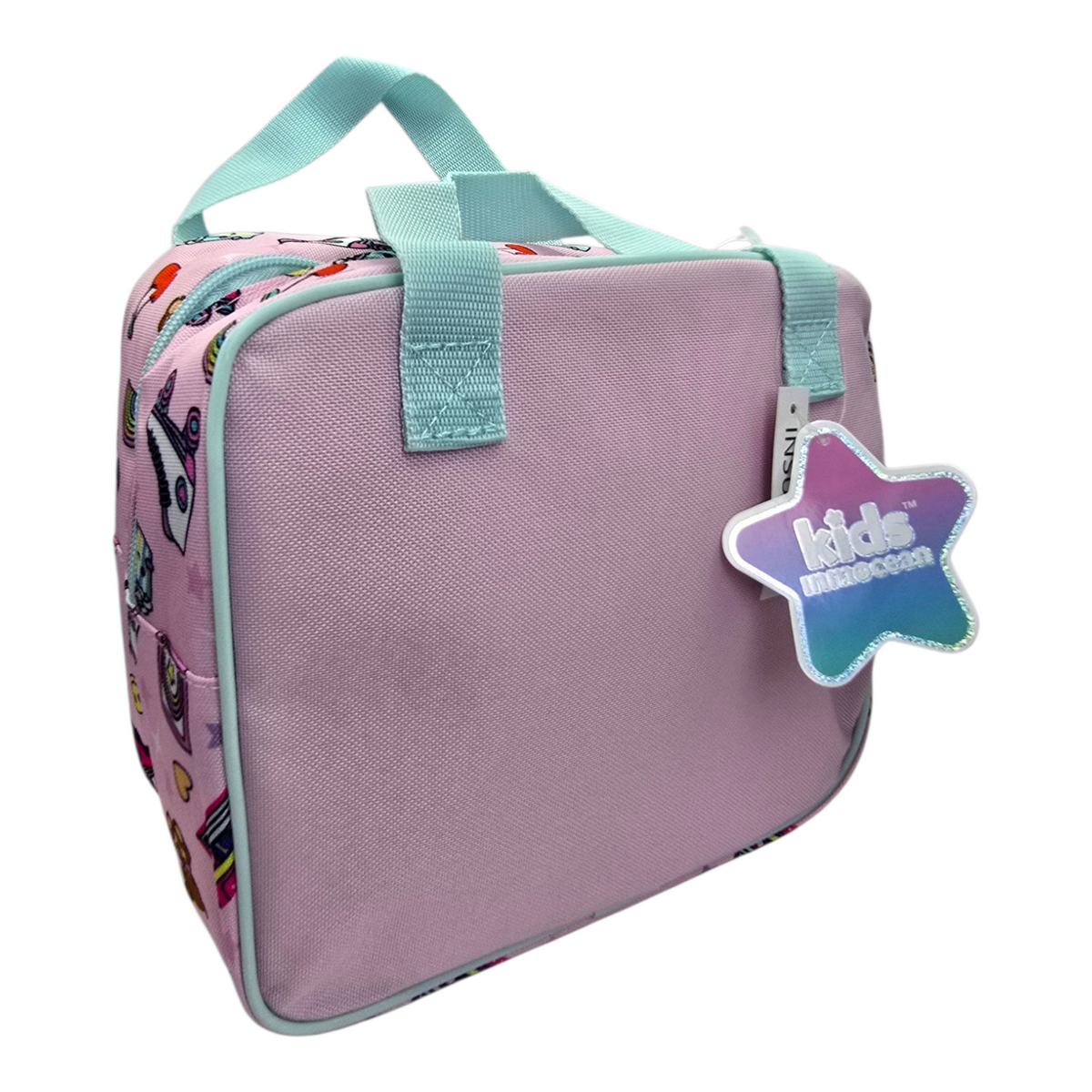Lonchera bolsa aislada estampado retro térmica 23cm x 21cm x 12cm aprox