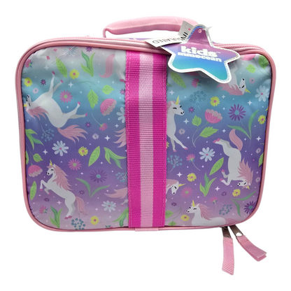 Lonchera bolsa aislada térmica Unicornio 26cm x 20cm x 7cm aprox