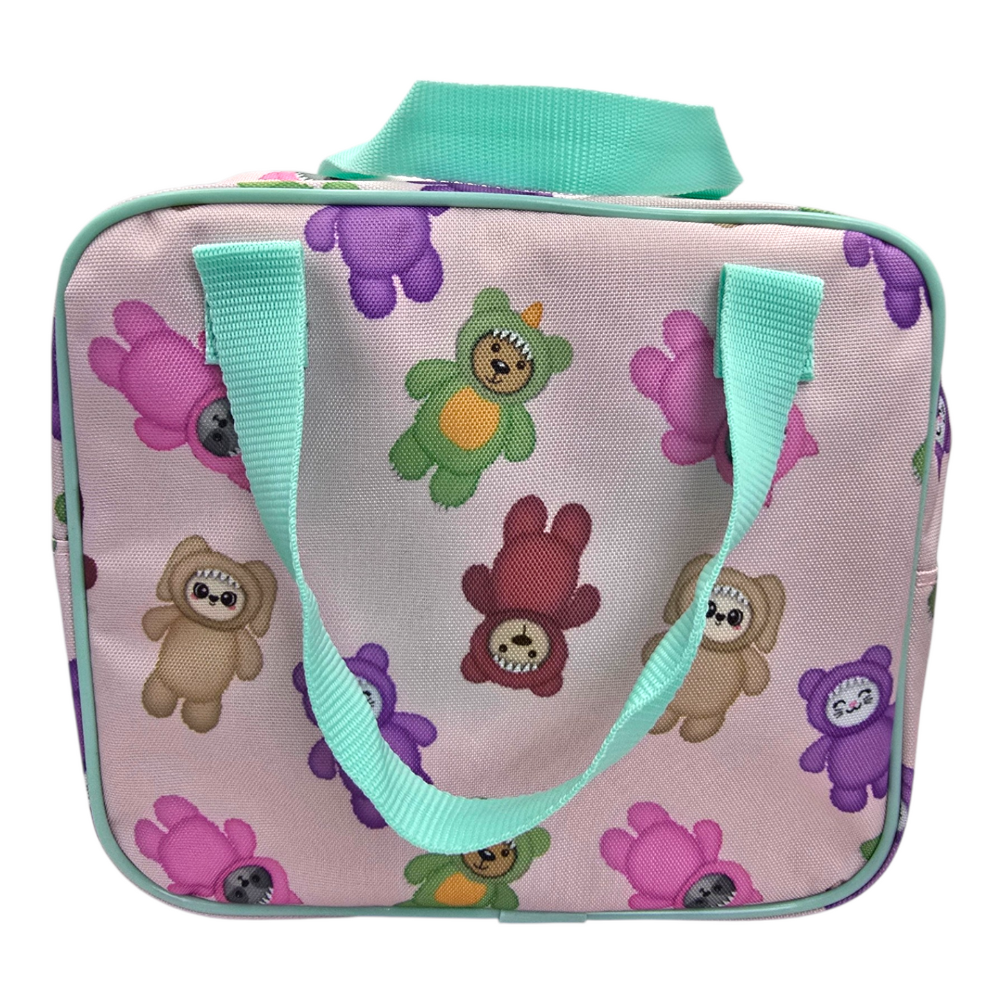 Lonchera bolsa aislada térmica Ositos Monstruo 23cm x 21cm x 12cm aprox