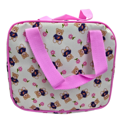 Lonchera bolsa aislada térmica Ositos 23cm x 21cm x 12cm aprox