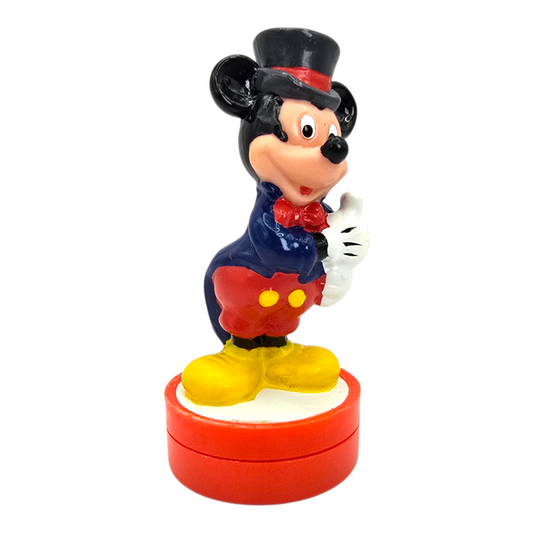 Sello vintage autoentintable Disney Mickey sombrero marca Applause años 90's "U R a star" (requieren hidratación de tinta)