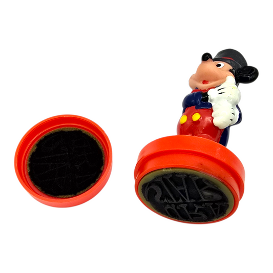 Sello vintage autoentintable Disney Mickey sombrero marca Applause años 90's "U R a star" (requieren hidratación de tinta)