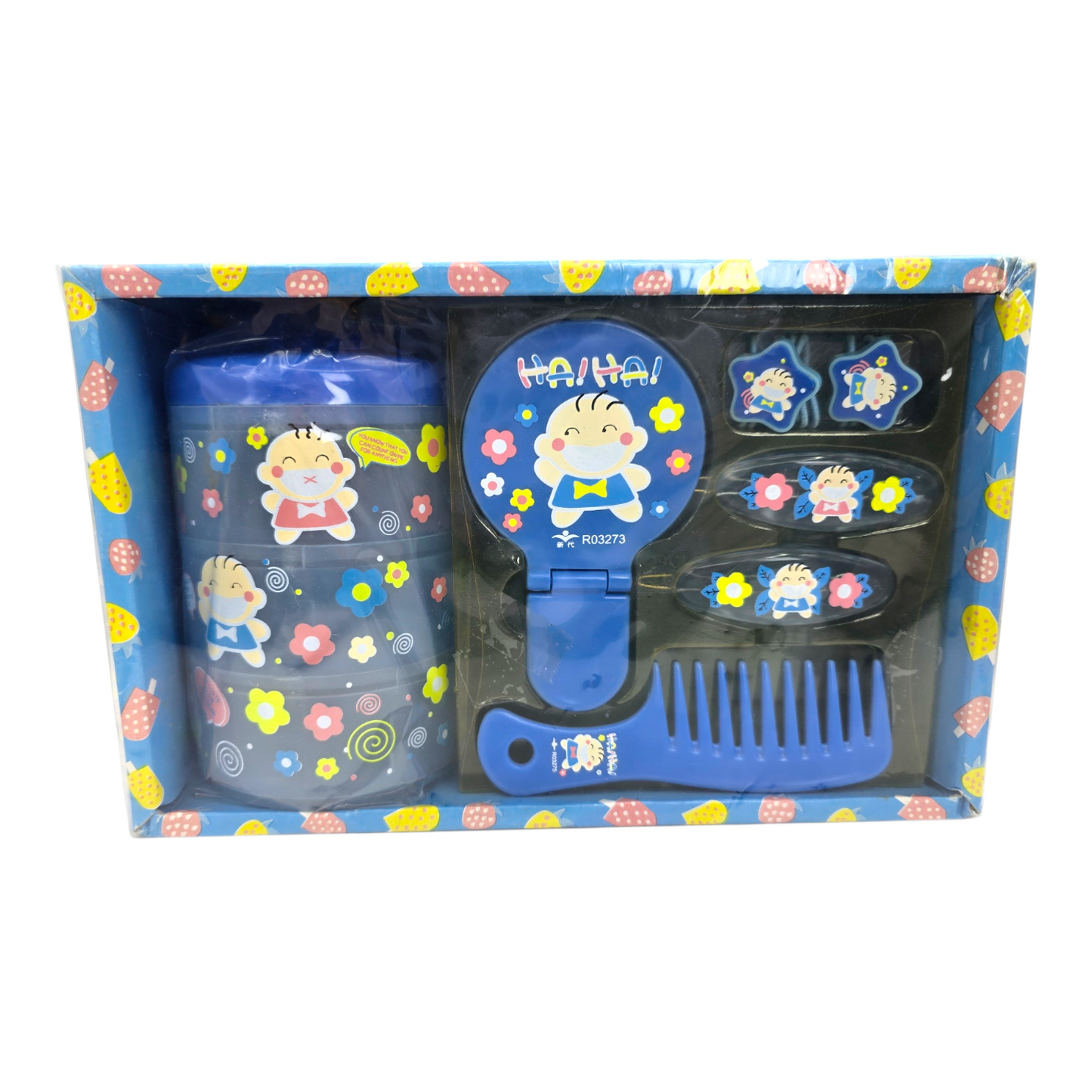 Set de accesorios para peinar vintage Japonés Soundy 1981 Azul