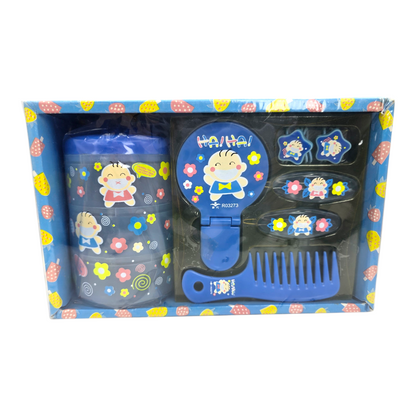 Set de accesorios para peinar vintage Japonés Soundy 1981 Azul