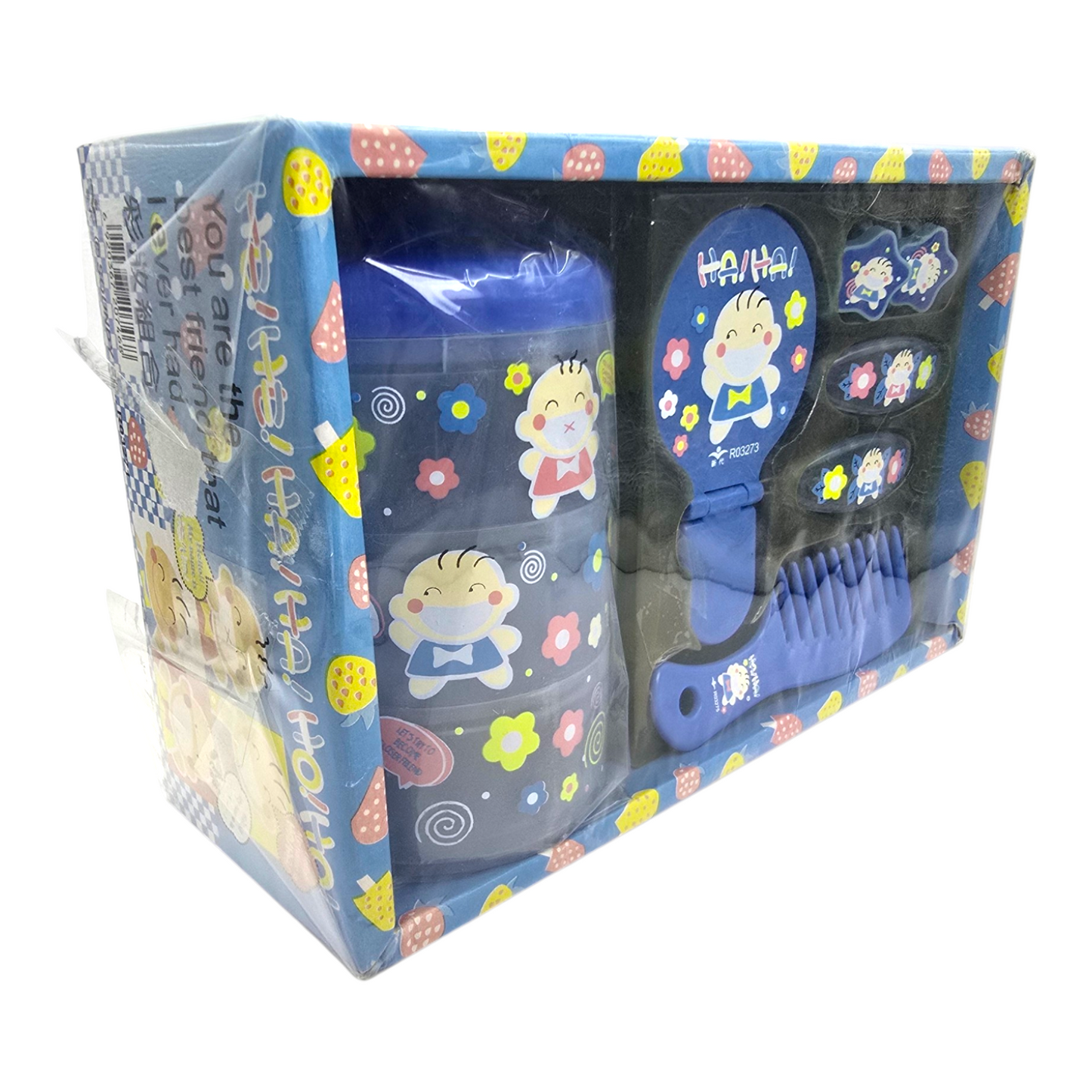 Set de accesorios para peinar vintage Japonés Soundy 1981 Azul