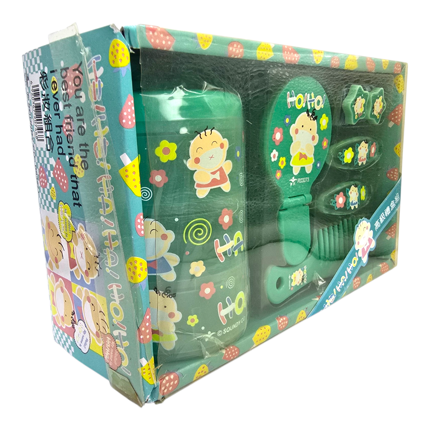 Set de accesorios para peinar vintage Japonés Soundy 1981 Verde